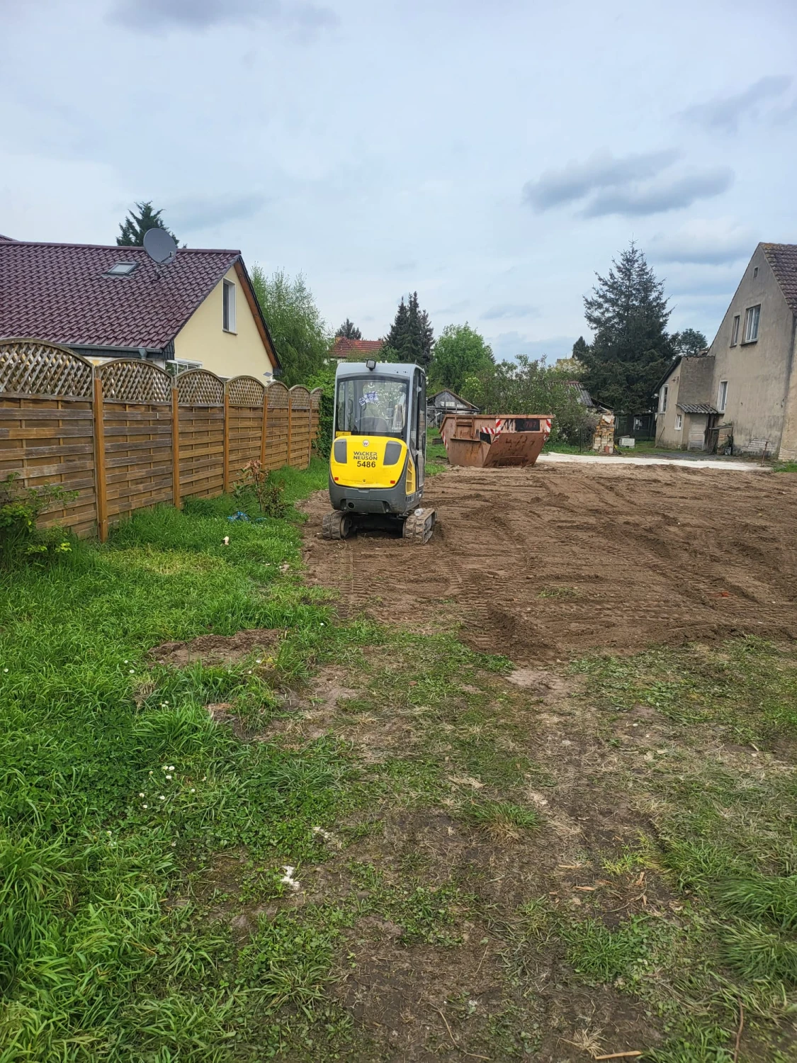 Patrick Ott auf der Baustelle