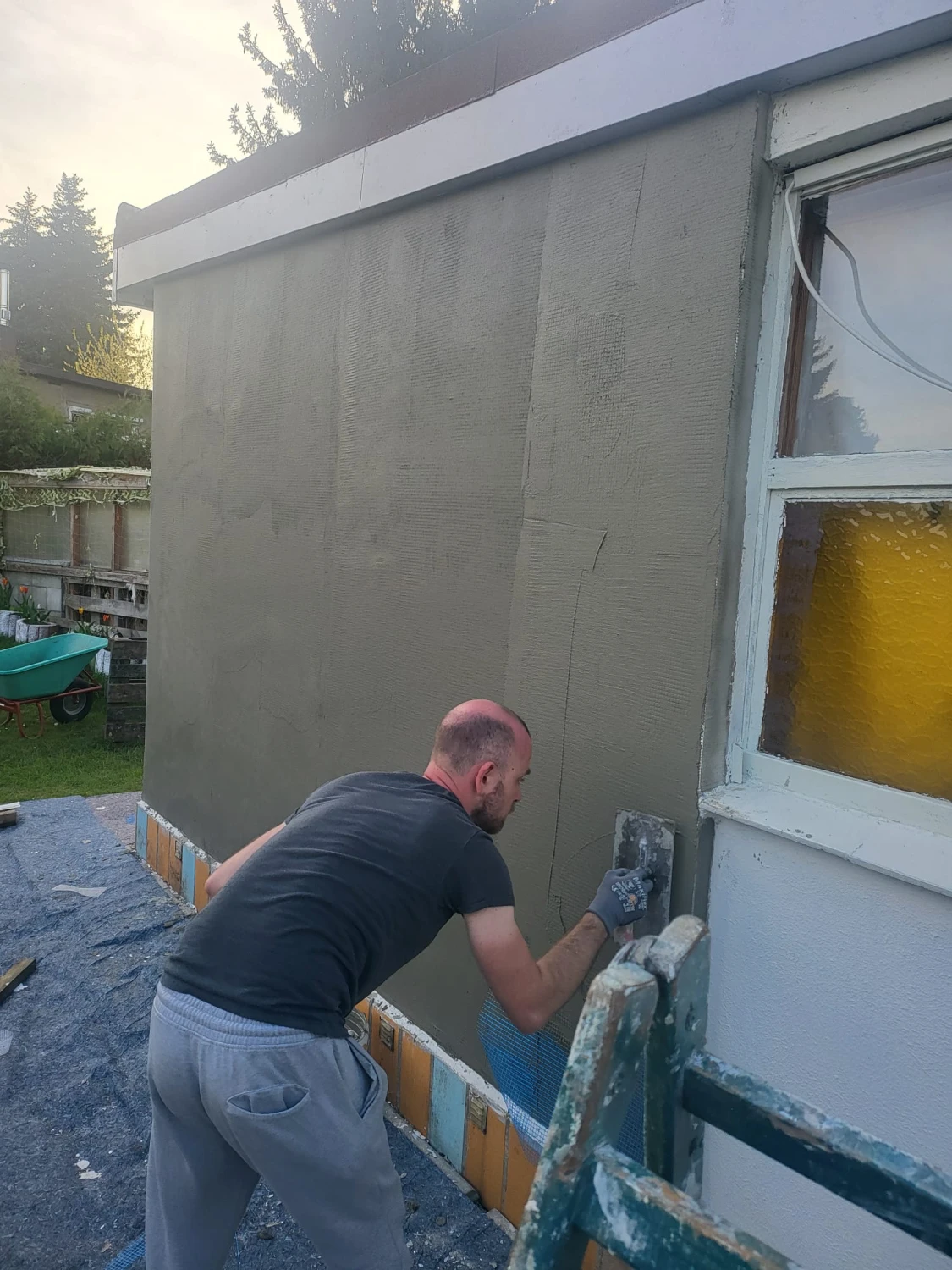 Patrick Ott auf der Baustelle