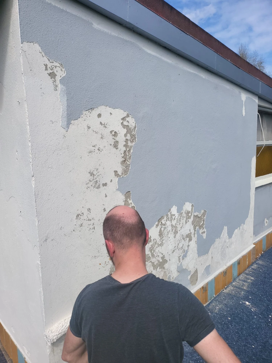 Patrick Ott auf der Baustelle