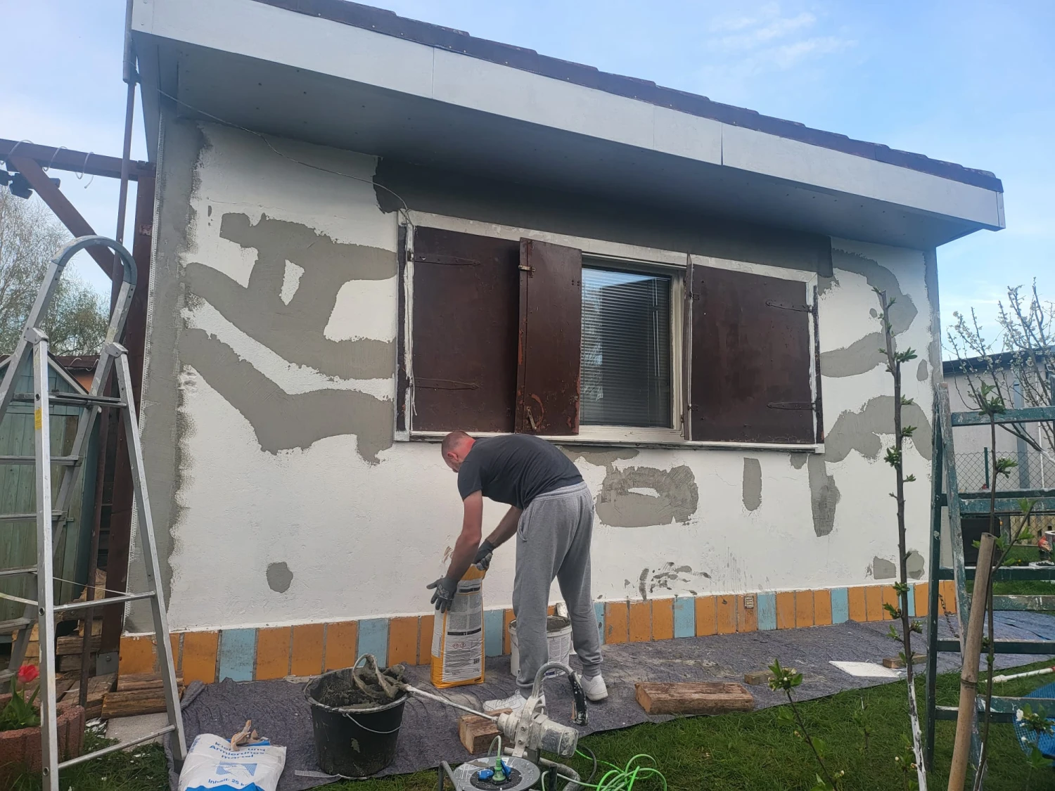 Patrick Ott auf der Baustelle