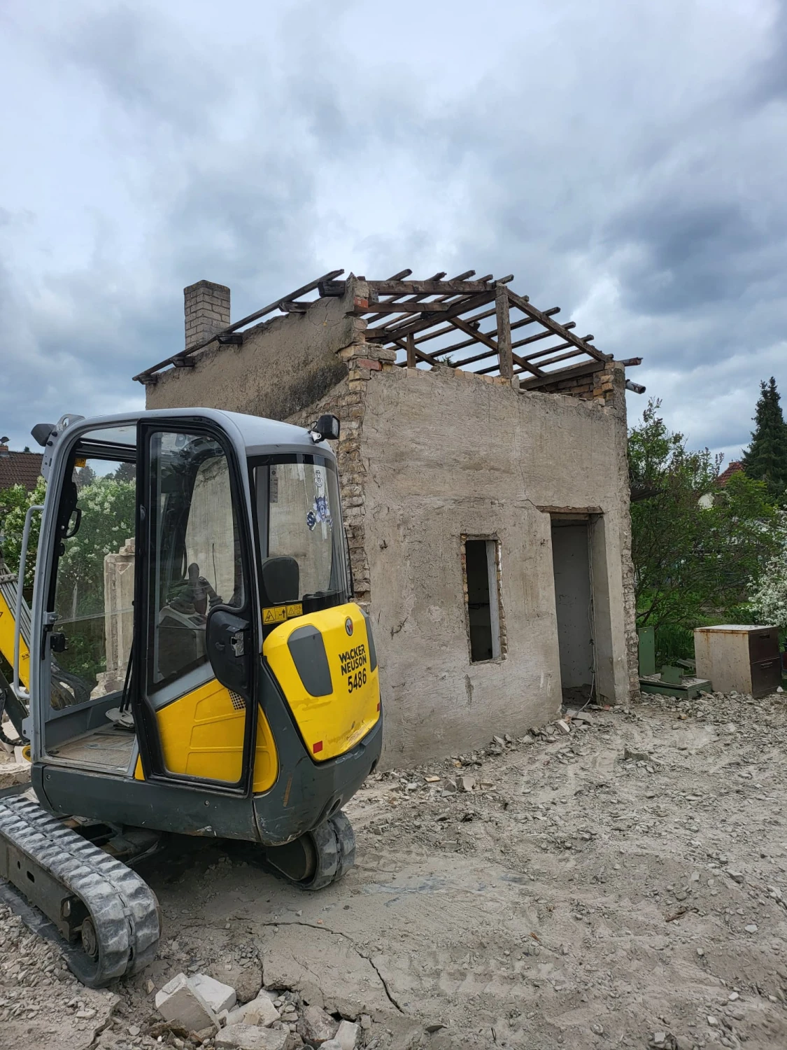 Patrick Ott auf der Baustelle