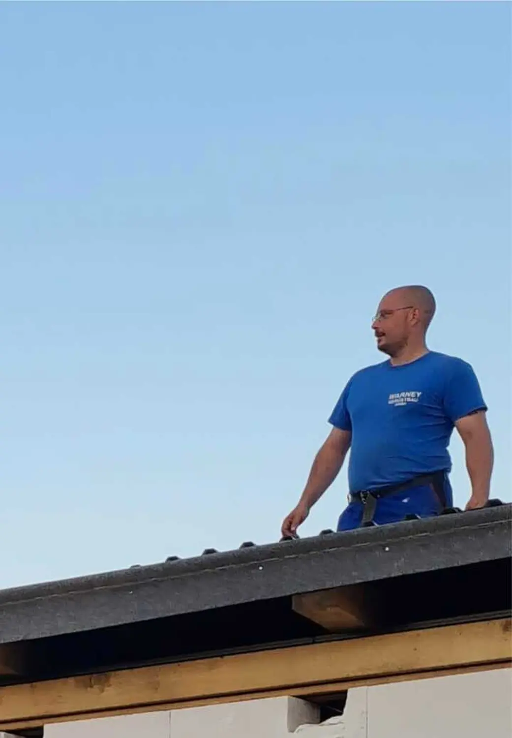 Patrick Ott auf der Baustelle