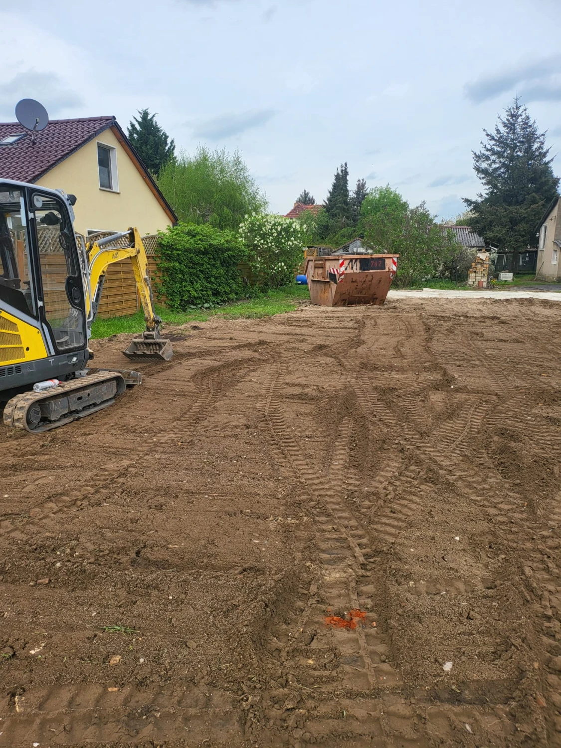 Patrick Ott auf der Baustelle