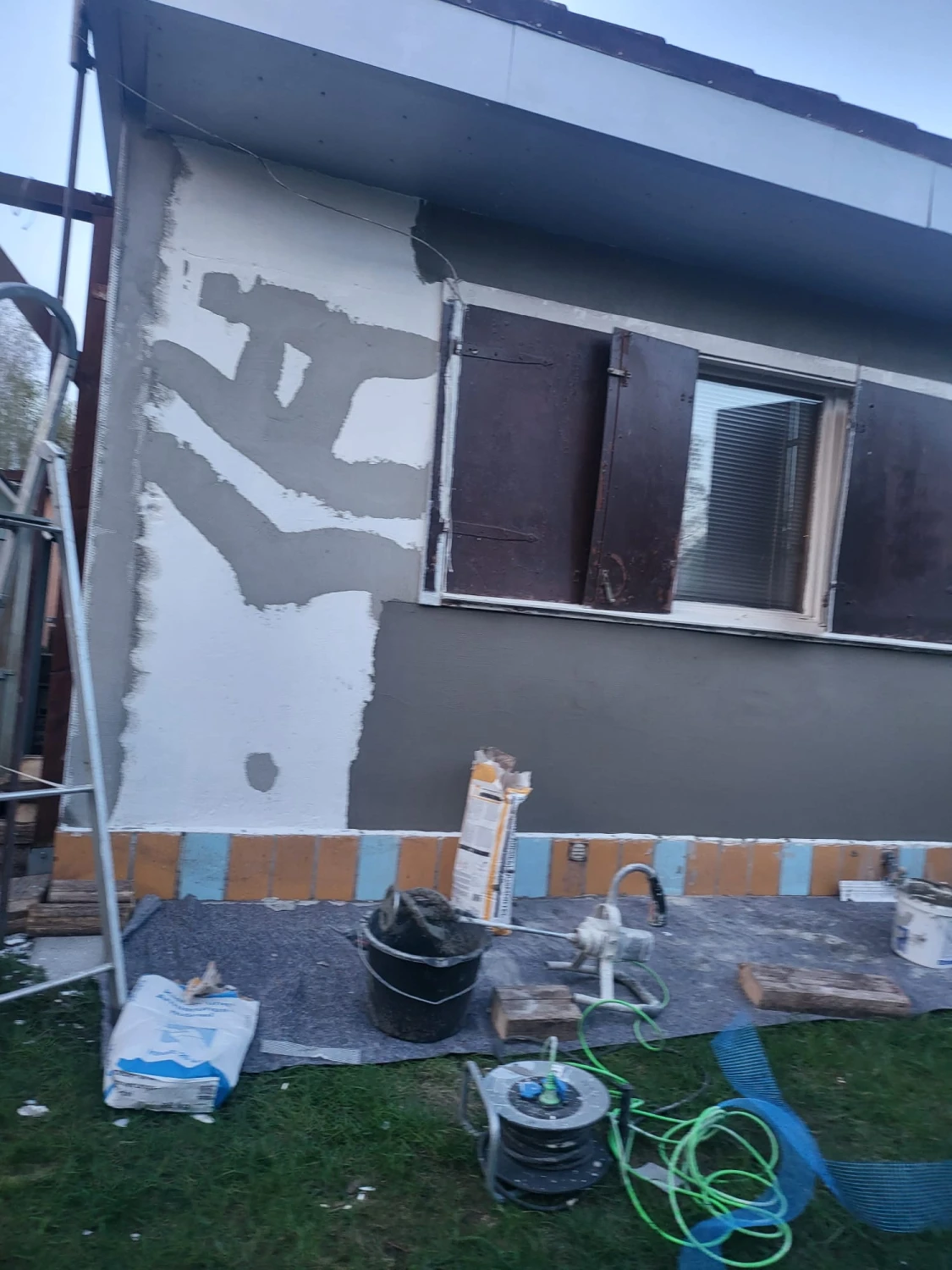 Patrick Ott auf der Baustelle