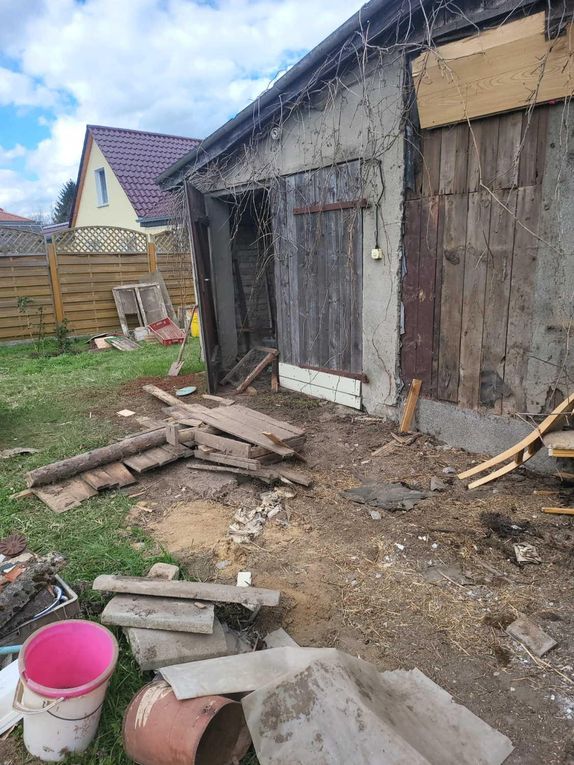 Patrick Ott auf der Baustelle