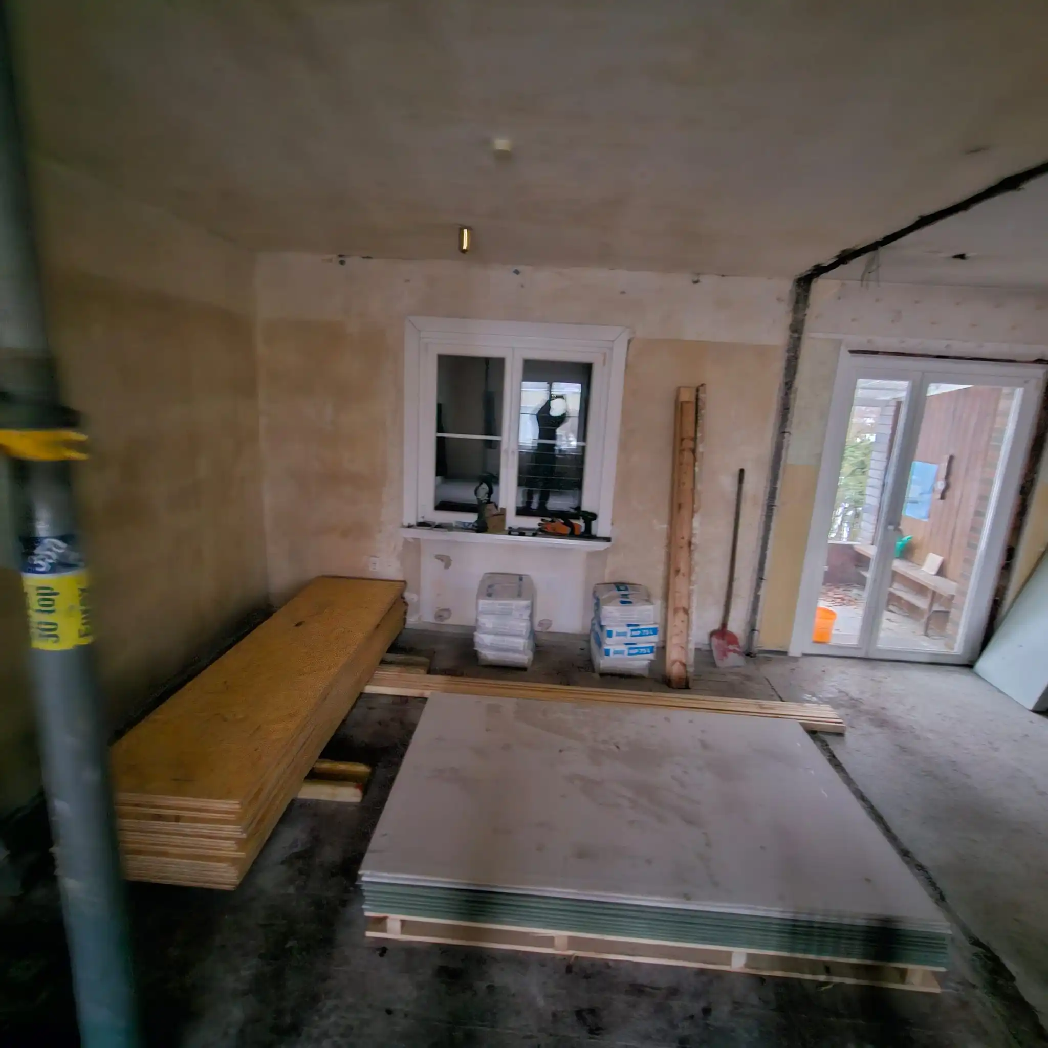 Patrick Ott auf der Baustelle