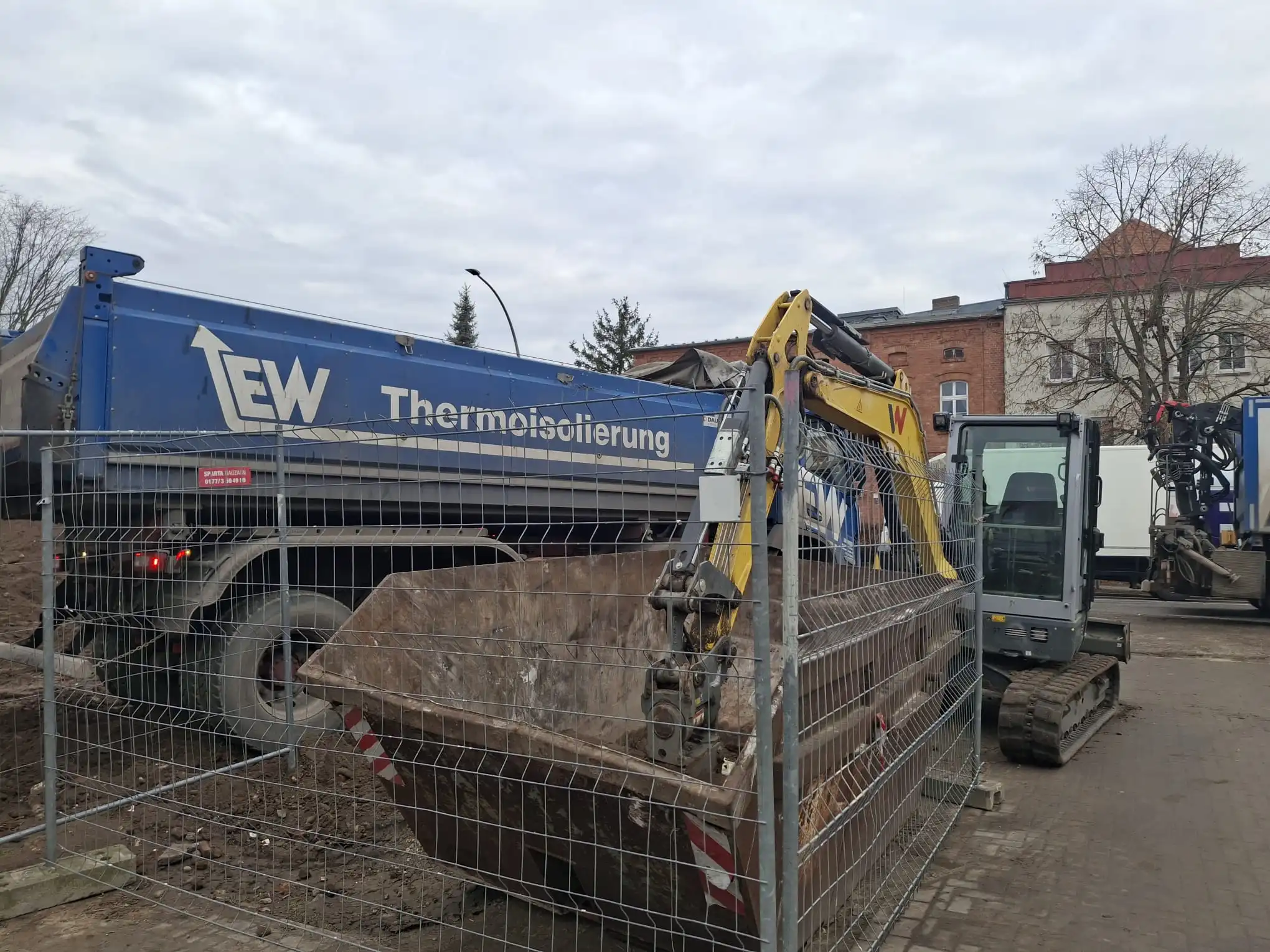 Patrick Ott auf der Baustelle