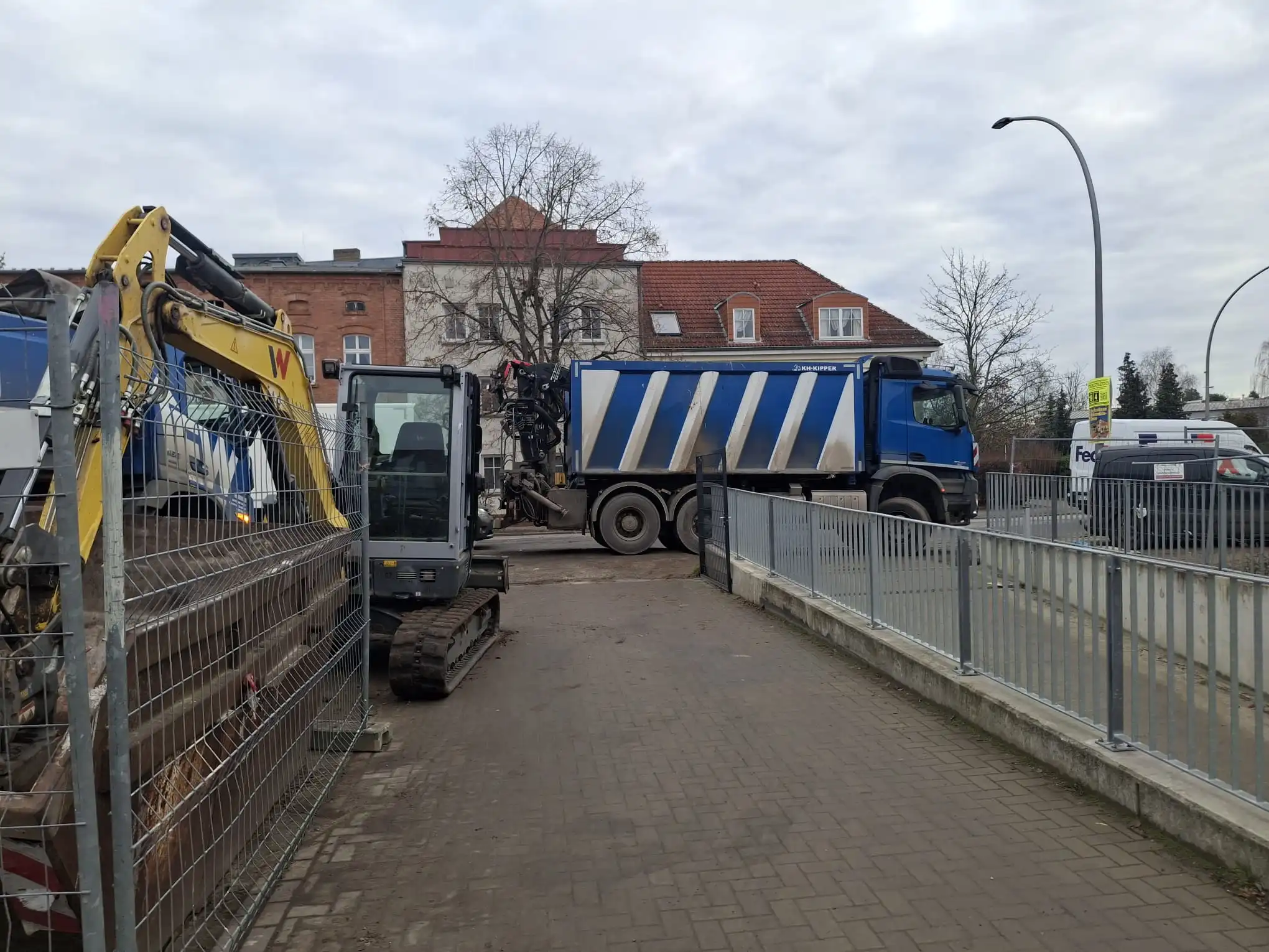 Patrick Ott auf der Baustelle