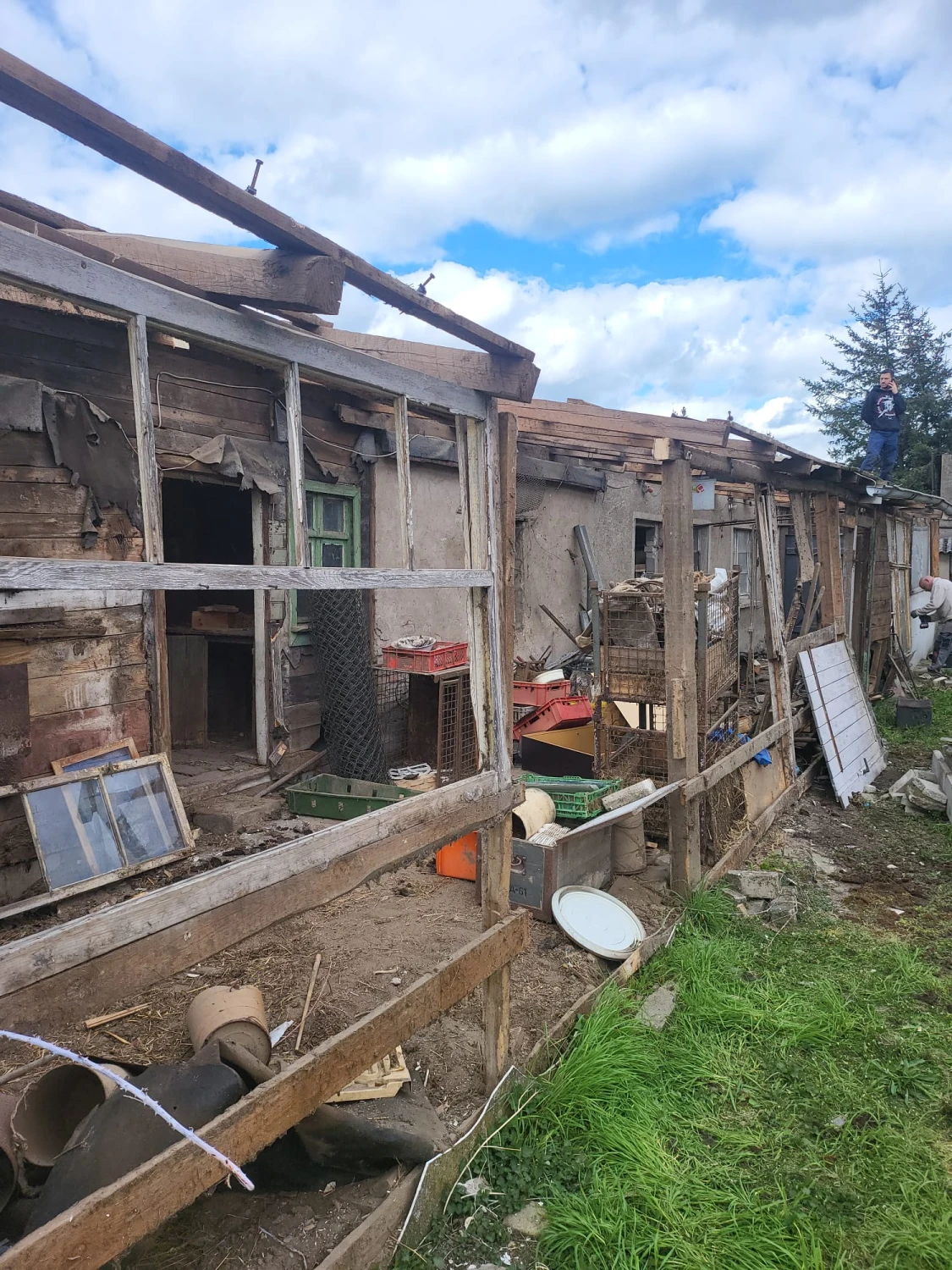 Patrick Ott auf der Baustelle