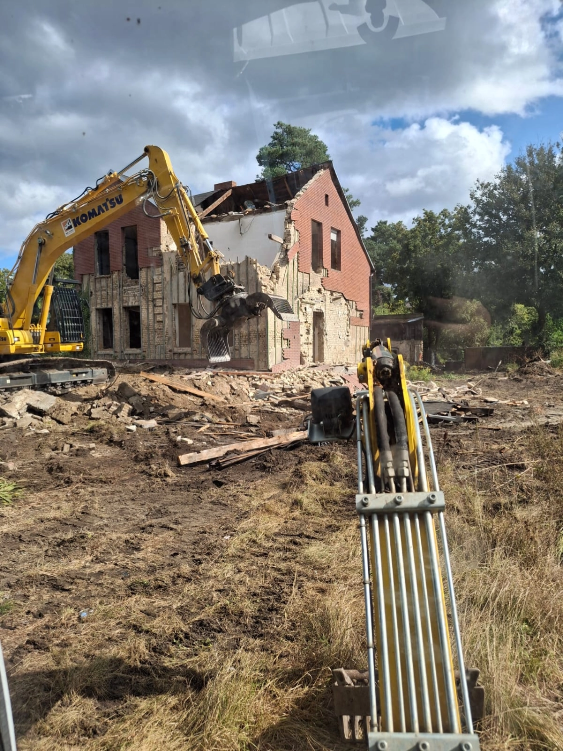 Patrick Ott auf der Baustelle